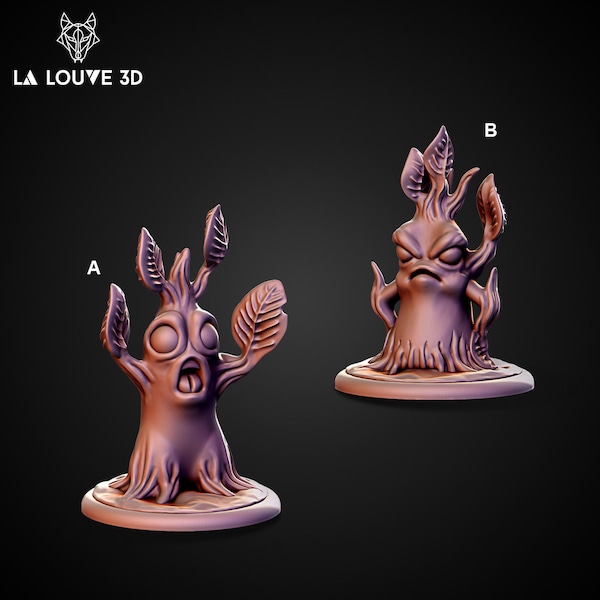 Young Treants D&D RPG Miniatur - La Louve 3D (Dungeons and Dragons, Pathfinder, Tabletop, Tabletop)