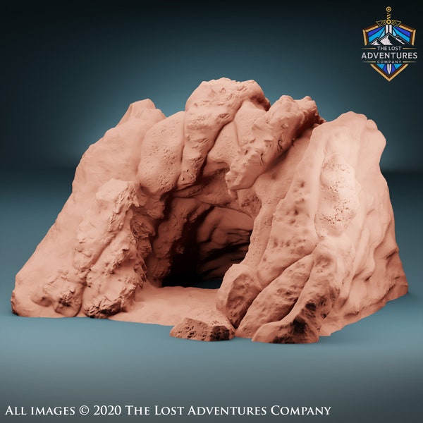 Cave Entrance DnD RPG Terrain Miniature (Dungeons and Dragons, Pathfinder, Wargaming, Tabletop Games)