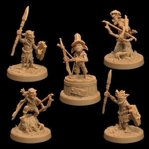 Swamp Goblins - D&D RPG Miniature Dragon Trappers Lodge (Dungeons and Dragons, Pathfinder, Wargaming, Tabletop Games)