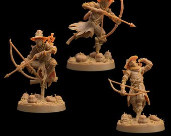 Scarecrow Rangers D&D RPG Miniature Dragon Trappers Lodge (Dungeons and Dragons, Pathfinder, Wargaming, Tabletop Games)
