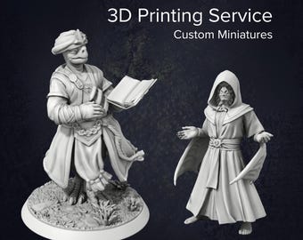 Custom Heroforge 3D Printing Service (Dungeons and Dragons, Pathfinder, Wargaming, Tabletop Games)