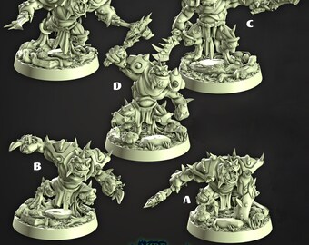 Bullywug Bone Retrievers - Cast N Play D&D RPG-miniaturen: Mire Volktoads (Dungeons and Dragons, Pathfinder, tafelspellen)