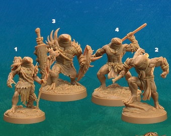 Sharks - Dragon Trappers Lodge D&D RPG Miniatures: The Floating Isle (Dungeons and Dragons, Pathfinder, Wargaming, Tabletop Games)