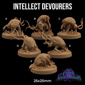 Intellect Devourers D&D RPG Miniature Dragon Trappers Lodge (Dungeons and Dragons, Pathfinder, Wargaming, Tabletop Games)