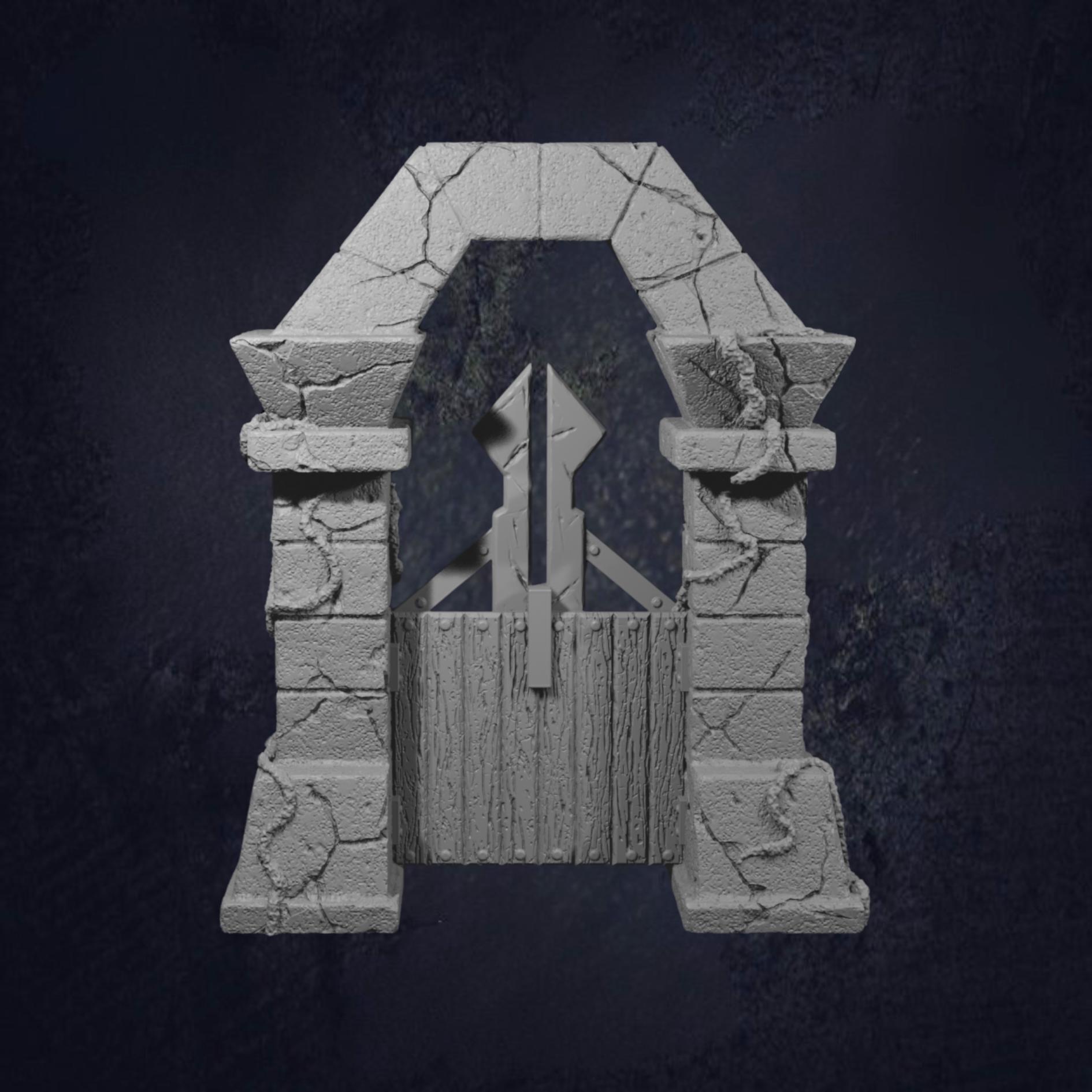 Cemetrary Trapper Cemetery Gate and Fences D&D RPG Terrain Dragon Trappers Lodge ...
