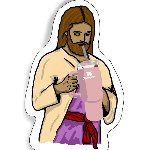 Cute Jesus Christ Thirst No More Vinyl Sticker Decal for - Etsy Canada