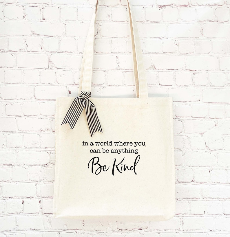 Cute Canvas Tote Bag Gifts for Her Tote Bag With Quote Etsy