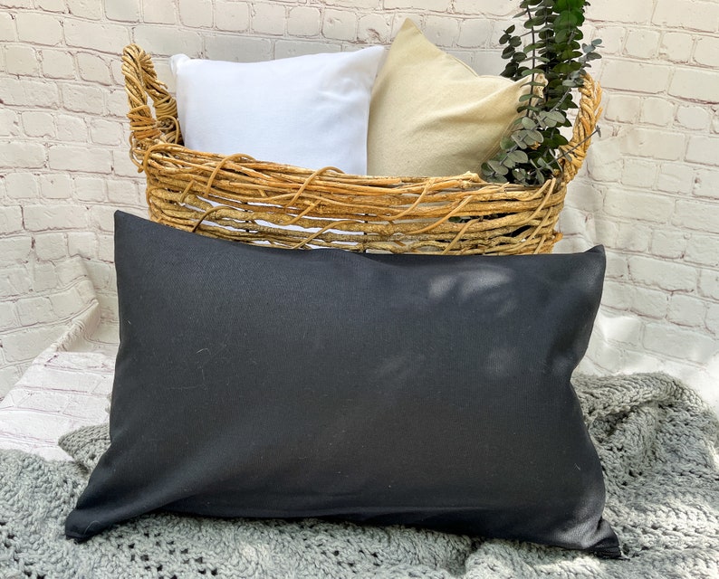 Canvas Pillow Cover Lumbar Pillow Cover Gifts for Cat Lovers Gift for