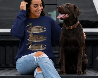 Vintage Mallard Duck Sweatshirt | Waterfowl Crewneck