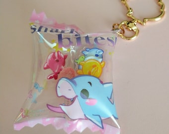 Gummy Shark Candy Keychain