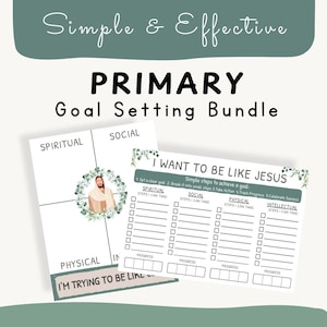 Activity Days Ideas, Primary Goals Worksheet, Children and Youth Program, Activity Days Ideas, 2025 LDS Goal Setting, LDS Activity Days