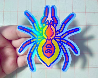 Spider sticker | Cute silly weirdcore spider sticker matte or holographic | cute creepy bug sticker for kids and teens