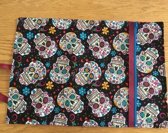 Sugar Skulls or Skulls Placemat with Utensil Pouch