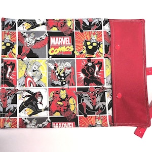 Avengers Fabric Placemat with Utensil Pocket for Kids