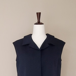 OSCAR de la RENTA cotton Dress / Shift Dress / Women Dress /Short Sleeve with V-Neck