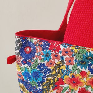 Sac fourre-tout Liberty Tana Lawn taille S / Sac pour enfants / Sac à couches / Sac de garderie / Sac à provisions / Sac fille / Sac Everyday Everywhere