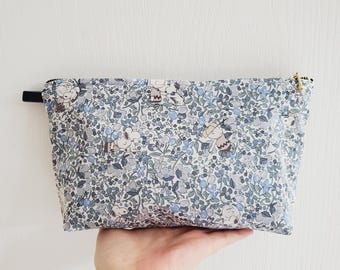 Make-uptasje stoffen Liberty London: make-uptasje met bloemenprint