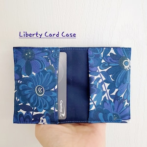 Liberty Card case / Card pouch / Liberty Tana Lawn / Soft Padded Card case / pretty print pouch