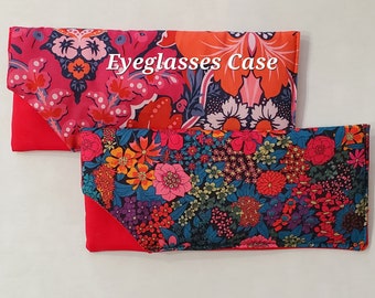 Liberty Eyeglasses case / Soft Padded reading glass case / Padded Sunglasses case / Liberty Tana Lawn / Handmade