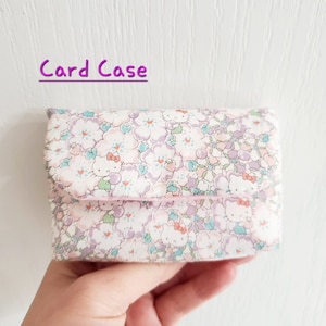 Liberty Card case / Card Case / Liberty Tana Lawn Special Edition "Kitty" / Soft Padded Card Case