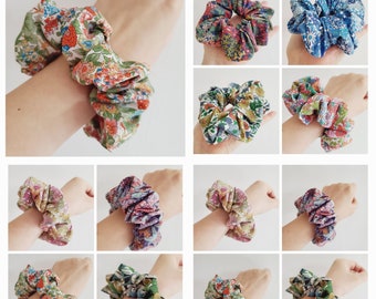 New Liberty Scrunchies / Liberty of London Tana Lawn Scrunchies / Hair Scrunchies / Liberty Bridesmaid And Wedding Gift