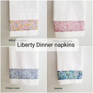 20 x 20 Dinner Napkins Set of 2 / Dinner Napkins / Liberty Premium 100% Cotton Liberty of London Tana Lawn Fabric image 2