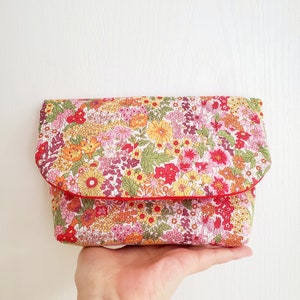 Estojo de cosméticos Liberty tamanho L / Liberty Tana Lawn / Estojo de cosméticos acolchoado macio