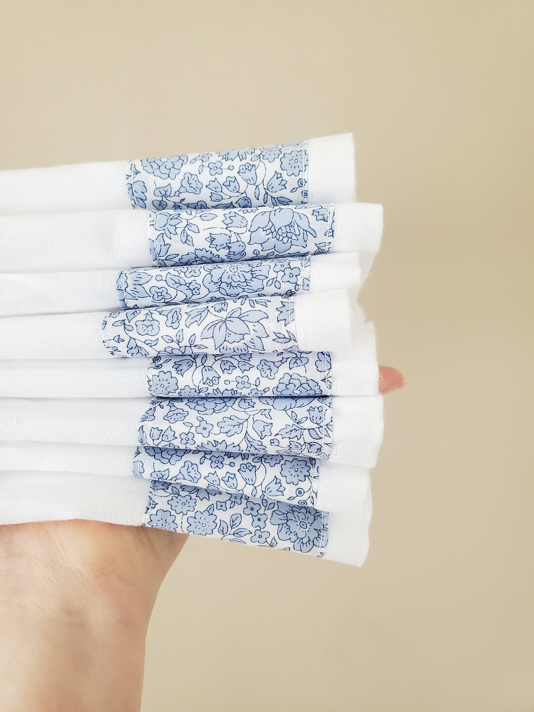 Set of 2 / 12 X 12 Liberty Napkins / Liberty Tana Lawn Patchwork Small