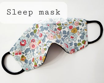 Liberty of London Sleep Mask / Tana Lawn Cotton 100% / Handmade / Lightweight / Silk-like Touch