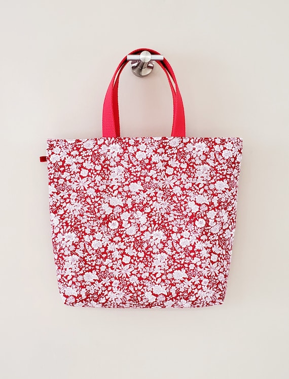 ★TOUT Y EST★ Printed Pattern Pocket Tote Bag CLDMB1202 Mini Tote Bag Sewing Tutorails With Templates,two Sizes