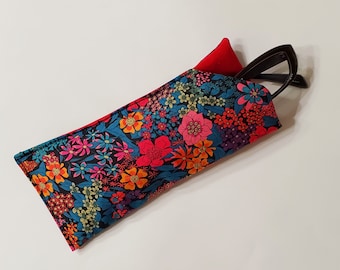 Liberty Floral Eyeglasses Case, Soft Padded Sunglasses Pouch