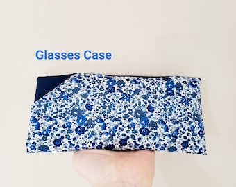 Liberty Eyeglasses case / Soft Padded reading glass case / Padded Sunglasses case / Liberty Tana Lawn / Handmade