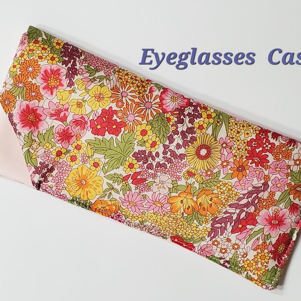 Liberty Eyeglasses case / Soft Padded reading glass case / Padded Sunglasses case / Liberty Tana Lawn / Handmade