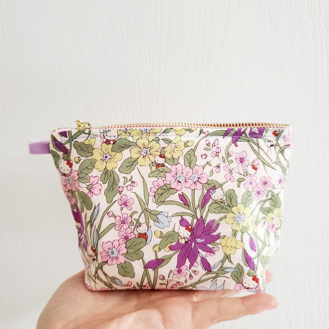 Liberty Limited Edition / Liberty Tana Lawn Makeup Fabric Pouch / Kitty ...