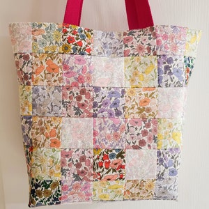 Sac cabas en Liberty Tana Lawn taille L / Liberty exclusif / Sac fille / Sac Everyday Everywhere / UN SEUL Patchwork / Riversible