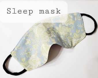 Liberty of London Sleep Mask / Tana Lawn Cotton 100% / Handmade / Lightweight / Silk-like Touch