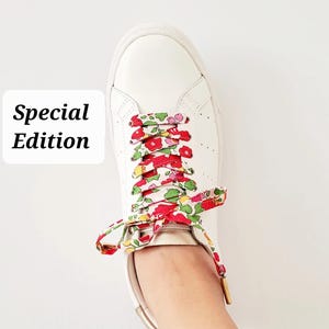 Limitierte Auflage/ Liberty Tana Lawn Schnürsenkel / Handgefertigt / 1 Paar / Exklusiver Druck