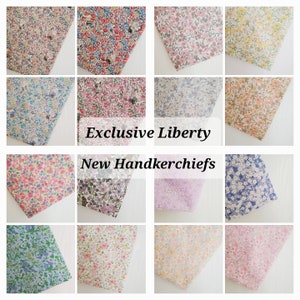 Liberty Handkerchiefs &lt;SET of 2&gt;, Liberty Fabric Hankies / Exclusive Liberty