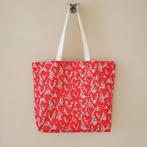 XXL size Liberty Tana Lawn tote bag / diaper bag / daycare bag / shopping bag / daughter bag /  Everyday Everywhere bag