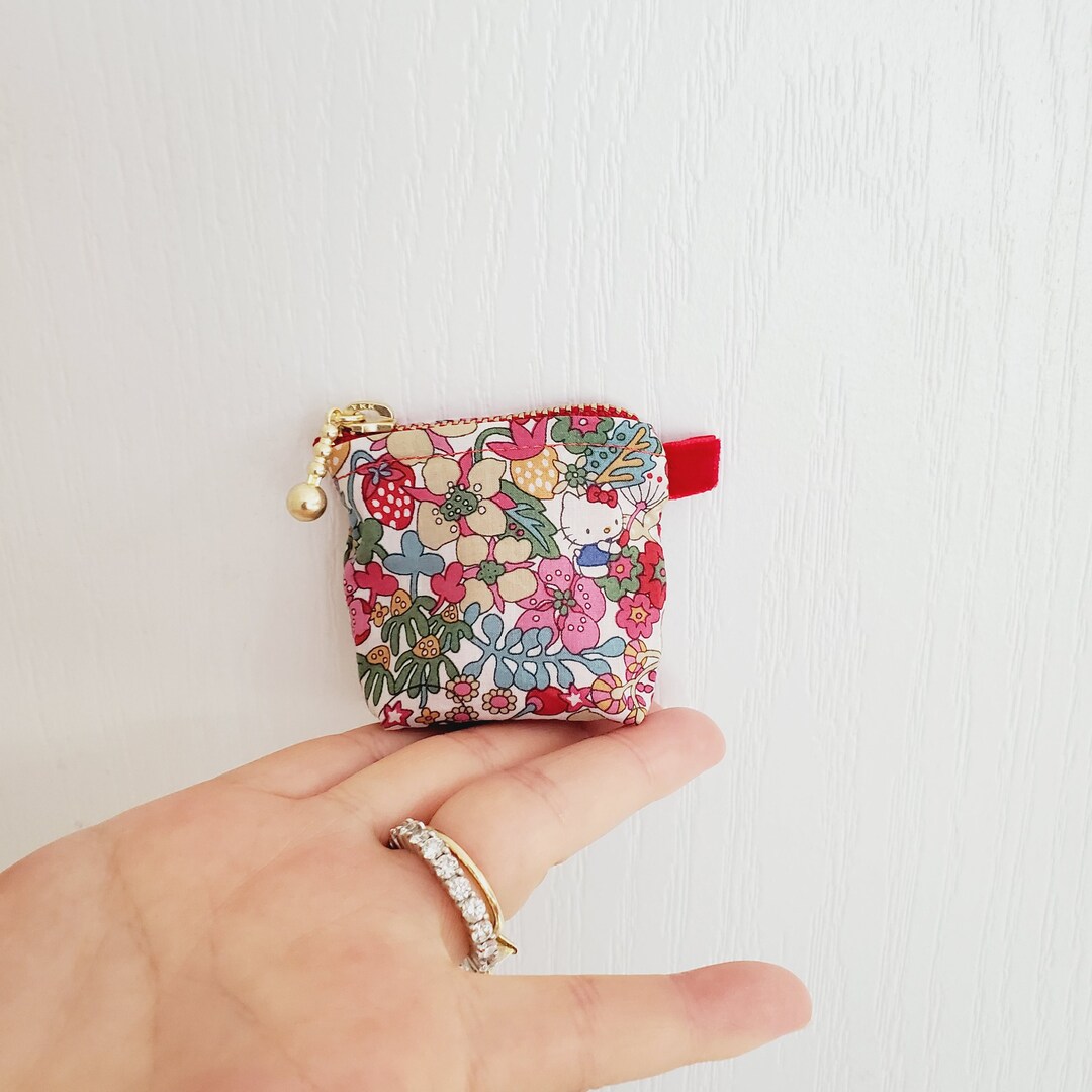 Liberty Mini Pouch / Fabric Pouch / Flower Print Bag / Mini Zipper ...