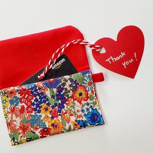 Estojo para cartão presente / Bolsa para cartão Liberty / Liberty Tana Lawn / Estojo para cartão simples