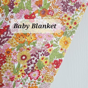 Liberty SUPER SOFT handmade blanket / Minky blanket / Baby blanket / Crib bedding / Liberty of London fabric blanket