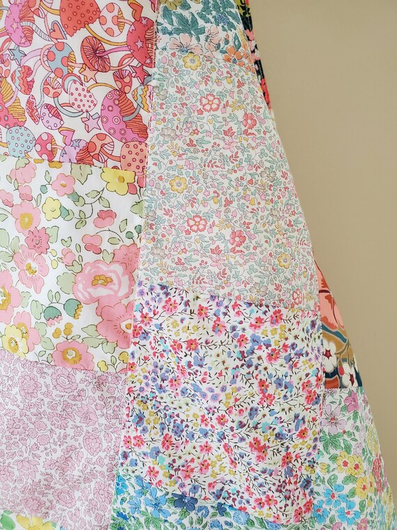 リバティ パッチワーク ブランケット 30