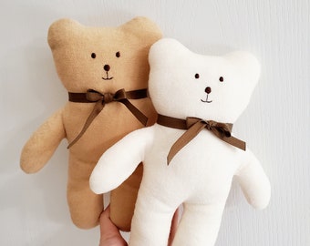 Handmade stuffed animal / Soft / Soft Cotton / Teddy bear