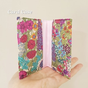 Porta-cartões Liberty / Bolsa para cartões / Liberty Tana Lawn / bolsa com estampa bonita