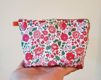 Liberty London Fabric Cosmetic Pouch, Floral Print Makeup Bag
