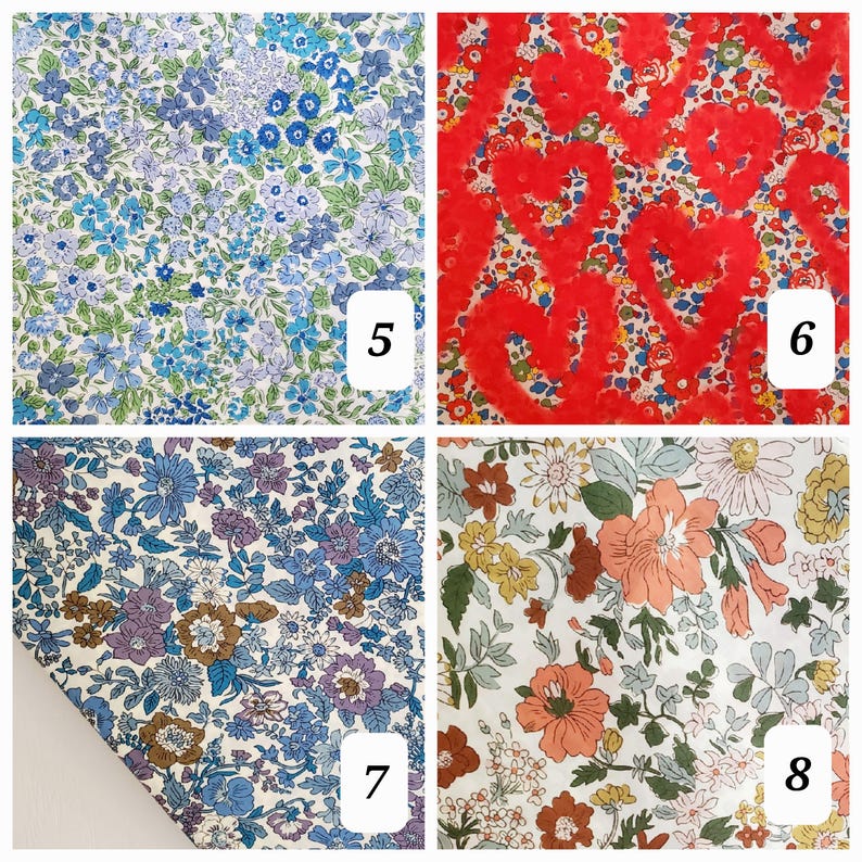 Liberty of London Schlafmaske / Tana Lawn Baumwolle 100% / Handgefertigt / Leichtgewicht / Seidenartiger Griff Bild 7