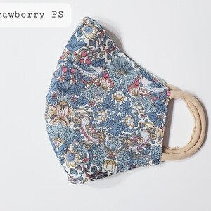 Liberty of London Face Mask / Tana Lawn Cotton 100% / Handmade / Lightweight / Silk-like Touch image 3