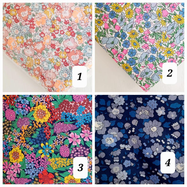 Liberty of London Schlafmaske / Tana Lawn Baumwolle 100% / Handgefertigt / Leichtgewicht / Seidenartiger Griff Bild 9