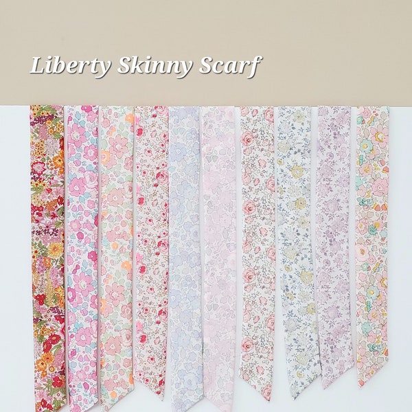 Foulards / Taille 43" x 2" / Liberty exclusif / Liberty of London Tana Lawn / Imprimé au Japon